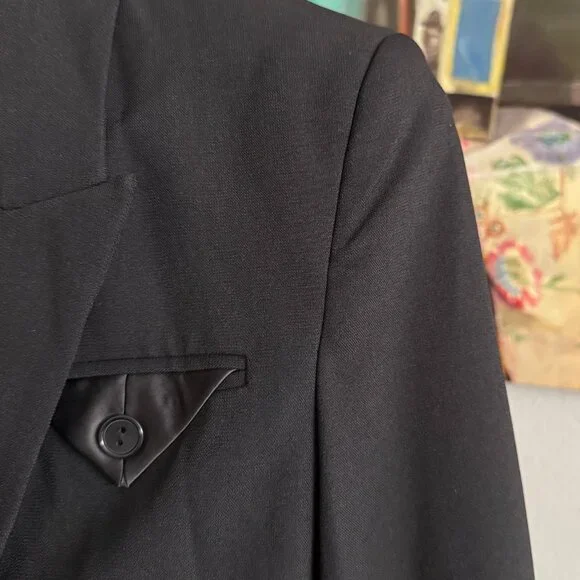 Bardot - Sloane Oversize Double Breasted Blazer in Black - Picture 4 of 8